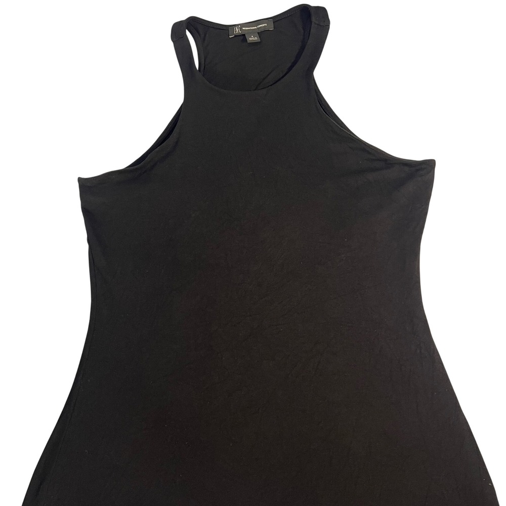 INC International Concepts -Women's Razorback black tank lined size small